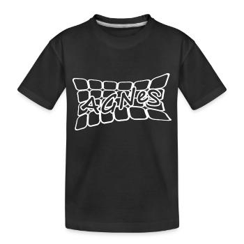 Name: Agnes - Kids' Premium Organic T-Shirt - black - Front