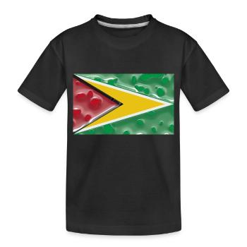 Guyana as Guyana - Kids' Premium Organic T-Shirt - black - Front