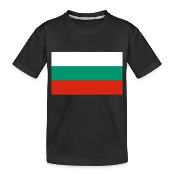 Bulgaria - Kids' Premium Organic T-Shirt - black - Front