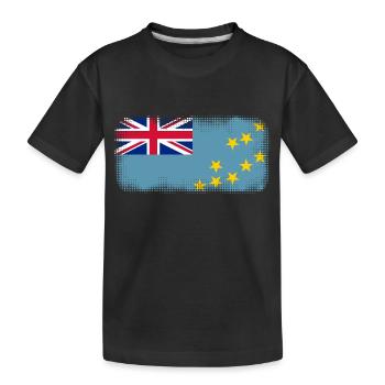 Tuvalu Tuvalu - Kids' Premium Organic T-Shirt - black - Front