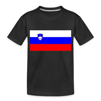 Slowenien - Kinder Premium Bio T-Shirt - Schwarz - Vorne