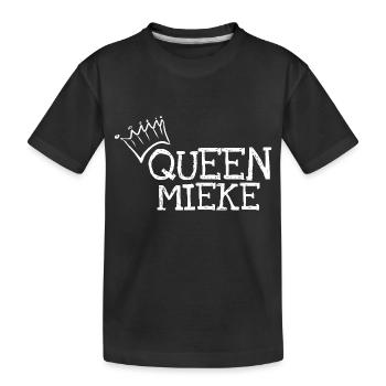 Vorname Mieke - Kinder Premium Bio T-Shirt - Schwarz - Vorne