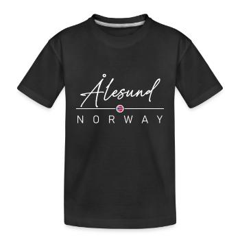 Norvège - Alesund - Norvège - Norvège - T-shirt bio Premium Enfant - noir - Devant