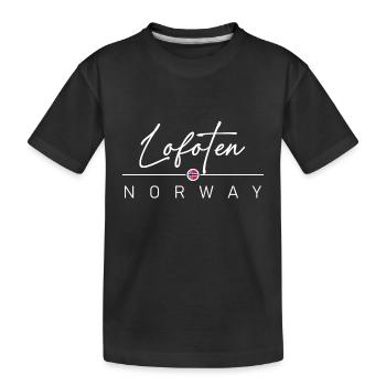 Norvège - Lofoten - Norvège - Norvège - T-shirt bio Premium Enfant - noir - Devant