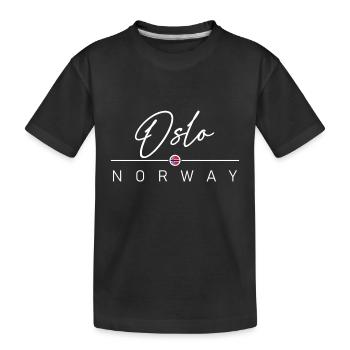 Norvège - Oslo - Norvège - Norvège - T-shirt bio Premium Enfant - noir - Devant