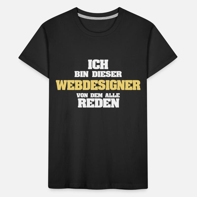 Webdesigner als Beruf Kinder Premium Bio T-Shirt