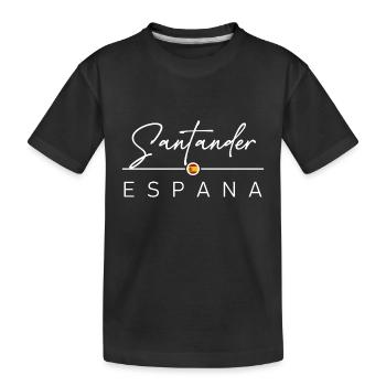 Spain - Santander - Spanien - Espana - Kinder Premium Bio T-Shirt - Schwarz - Vorne