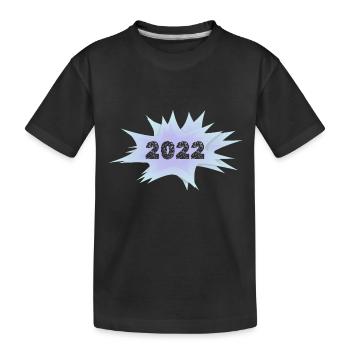 2022 - Kinder Premium Bio T-Shirt - Schwarz - Vorne