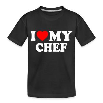 I love my chef - T-shirt bio Premium Enfant - noir - Devant