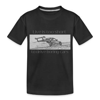 Boring Cars - Kinder Premium Bio T-Shirt - Schwarz - Vorne