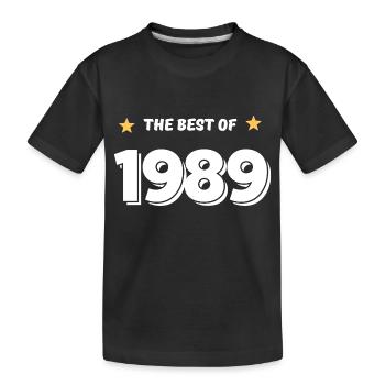 Das Beste von 1989 - Kinder Premium Bio T-Shirt - Schwarz - Vorne
