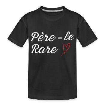 Seltene Perle Papa - Papa Geschenkidee - Kinder Premium Bio T-Shirt - Schwarz - Vorne