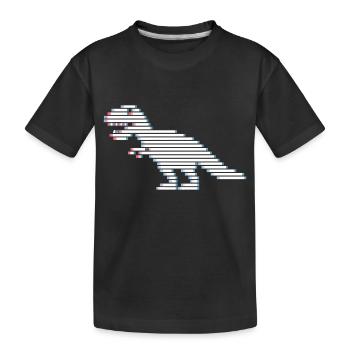 Dinosaures dinosaures dinosaures t-rex - T-shirt bio Premium Enfant - noir - Devant