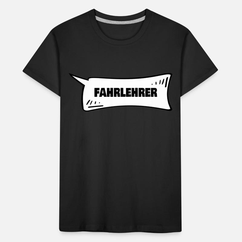 Speech bubble driving instructor Kids' Premium Organic T-Shirt