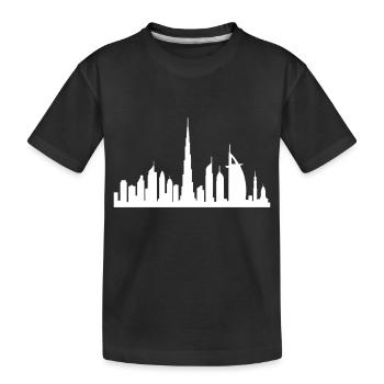 Horizon de Dubaï - T-shirt bio Premium Enfant - noir - Devant