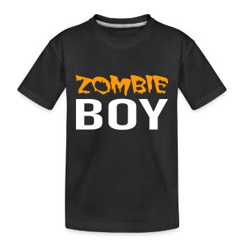 Zombie Boy - Halloween - Witch - Pumpkin - Horror - Kids' Premium Organic T-Shirt - black - Front