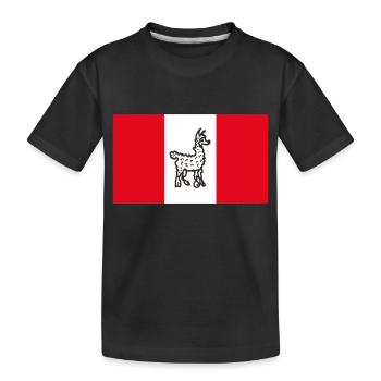 Peru funny - Kinder Premium Bio T-Shirt - Schwarz - Vorne
