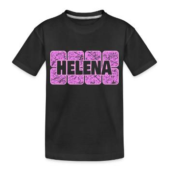 Helena as a wife - Kids' Premium Organic T-Shirt - black - Front