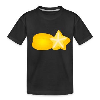 Sternfrucht - Kinder Premium Bio T-Shirt - Schwarz - Vorne