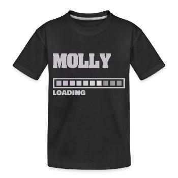 Geschenk für Molly - Kinder Premium Bio T-Shirt - Schwarz - Vorne