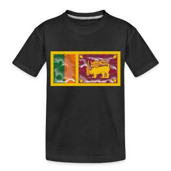 Sri Lanka - Kids' Premium Organic T-Shirt - black - Front
