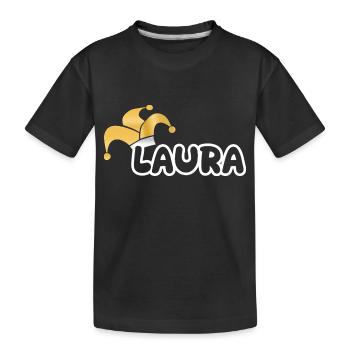 Carnival Laura - Kids' Premium Organic T-Shirt - black - Front