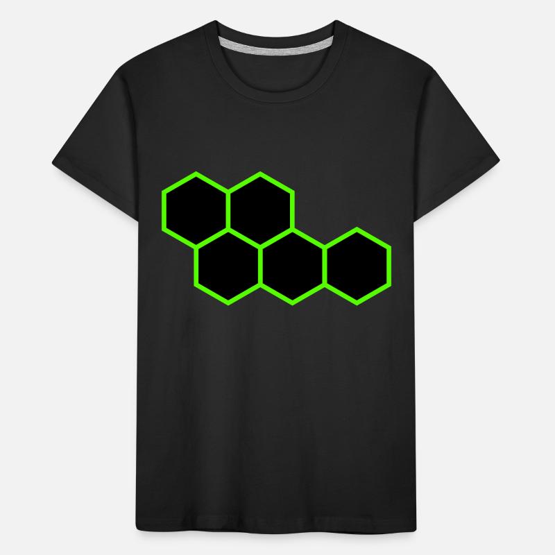 Hexagons Kids' Premium Organic T-Shirt