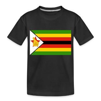 Zimbabwe - Kids' Premium Organic T-Shirt - black - Front
