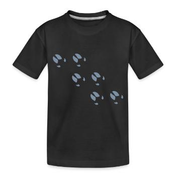 porc - T-shirt bio Premium Enfant - noir - Devant