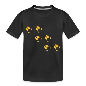 schwein - Kinder Premium Bio T-Shirt - Schwarz - Vorne
