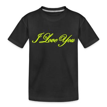 I love you - T-shirt bio Premium Enfant - noir - Devant