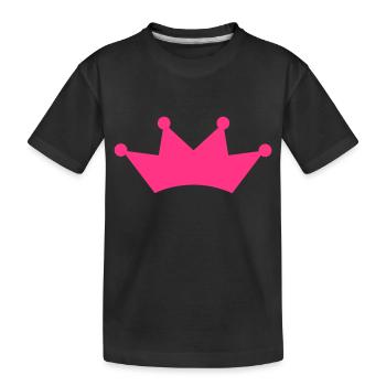 crown - Kinder Premium Bio T-Shirt - Schwarz - Vorne