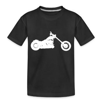 Harrikka Softail Chopper - Kinder Premium Bio T-Shirt - Schwarz - Vorne