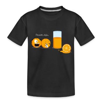 Pauvre Juju… - T-shirt bio Premium Enfant - noir - Devant