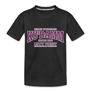 Berlin Kurfürstendamm violette - T-shirt bio Premium Enfant - noir - Devant