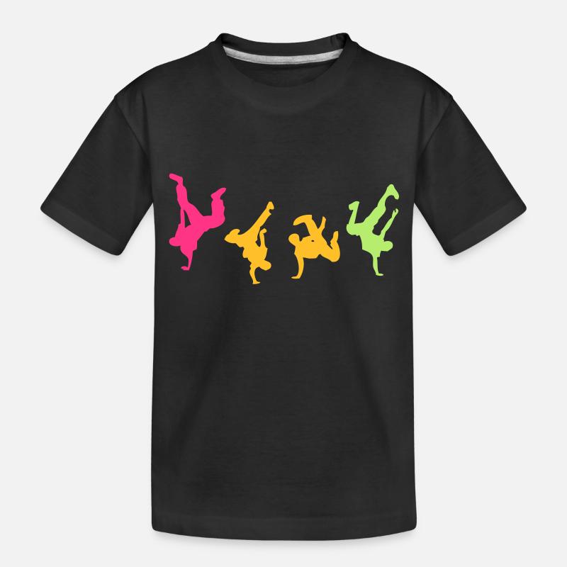 Break Dance Hip-Hop-danseur16 - Kinder Premium Bio T-Shirt - Schwarz