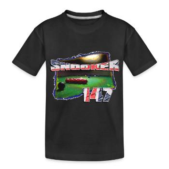 SNOOKER 147 - Kids' Premium Organic T-Shirt - black - Front