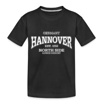 Hannover (à l'ancienne blanc) - T-shirt bio Premium Enfant - noir - Devant