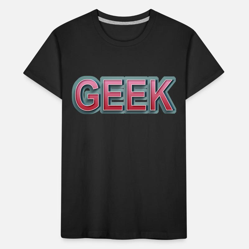 GEEK comic retro lettering Kids' Premium Organic T-Shirt