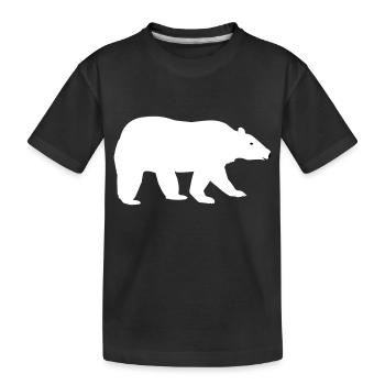 Ours polaire - T-shirt bio Premium Enfant - noir - Devant