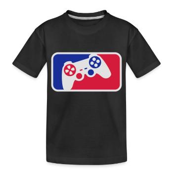 Controller Sport - Kinder Premium Bio T-Shirt - Schwarz - Vorne