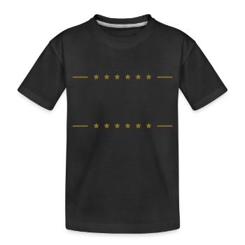 Trame de lignes d'étoiles - T-shirt bio Premium Enfant - noir - Devant
