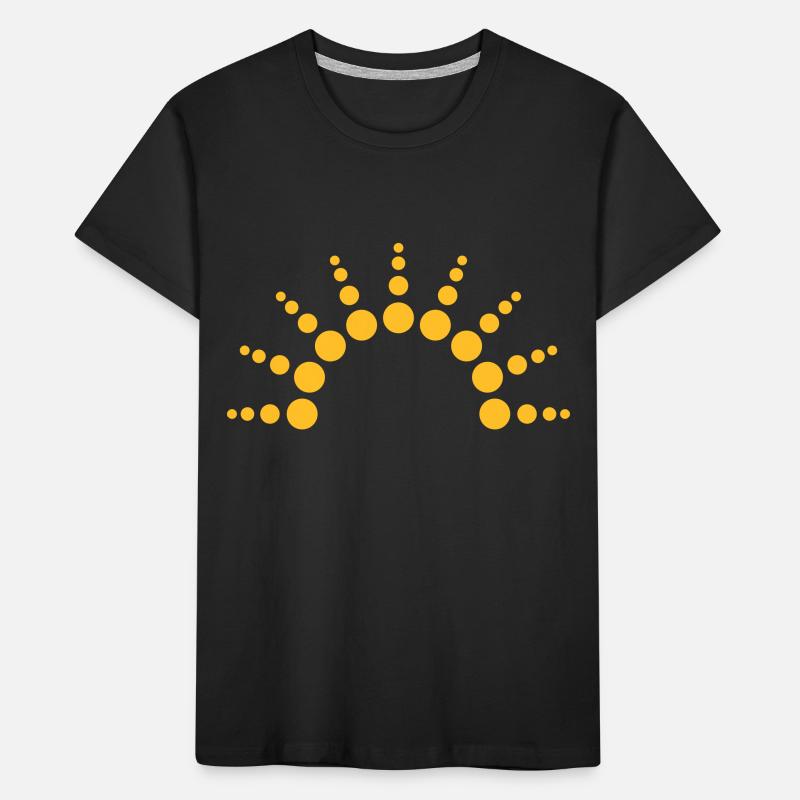 Half-circle circles points Sun logo Kids' Premium Organic T-Shirt