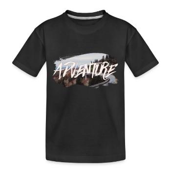 Adventure - Kids' Premium Organic T-Shirt - black - Front