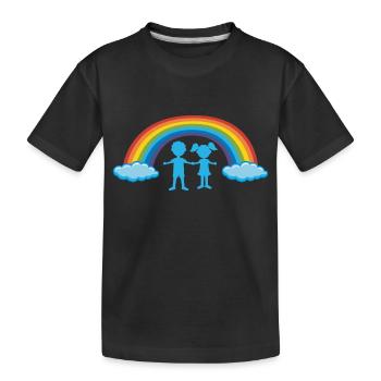 Enfants ayant des frères et sœurs de maternelle - T-shirt bio Premium Enfant - noir - Devant