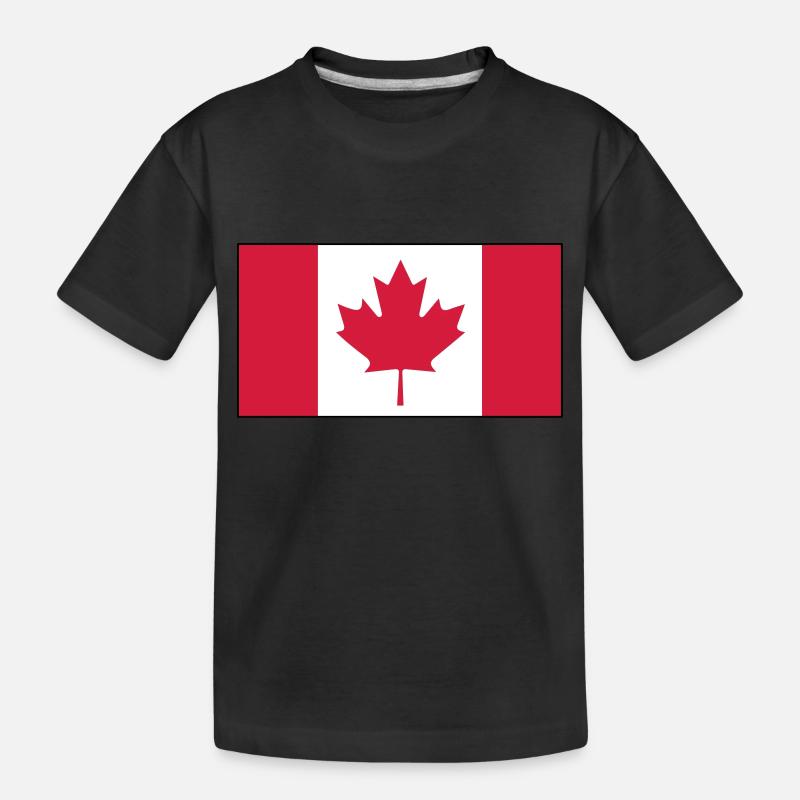 Kanada Flagge - Kinder Premium Bio T-Shirt - Schwarz