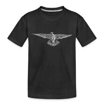 Hawk en vol - T-shirt bio Premium Enfant - noir - Devant