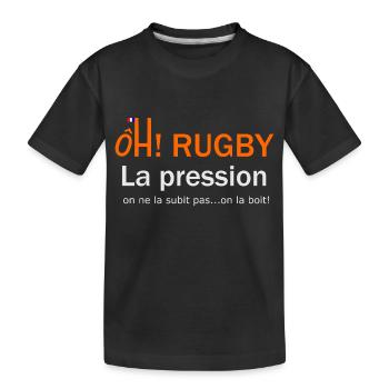 oh rugby pression - T-shirt bio Premium Enfant - noir - Devant