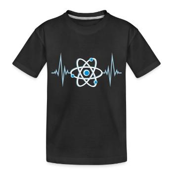 Impulsion de l'atome Heartbeat - T-shirt bio Premium Enfant - noir - Devant