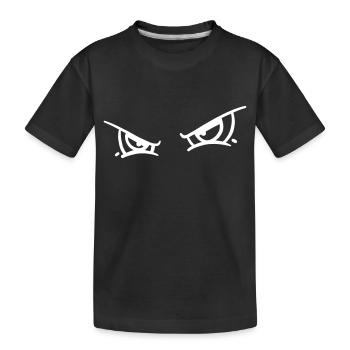 Vector Yeux de monstres - T-shirt bio Premium Enfant - noir - Devant
